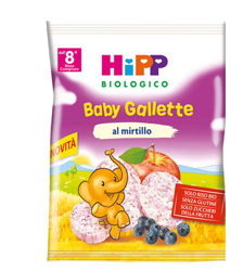 HIPP BIO HIPP BIO BABY GALLETTE DI RISO AL MIRTILLO 30 G